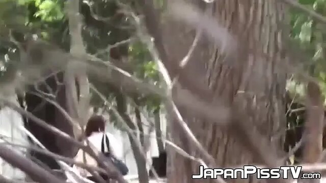 Creep watches unsuspecting schoolgirls pee in public