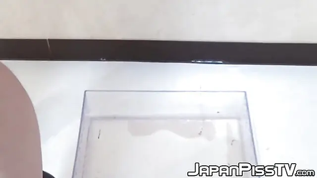 Sweet Japanese girl wets red panties with naughty😈 pleasure