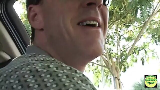 Slutty Asian slut smashes her tight butt after a blowjob