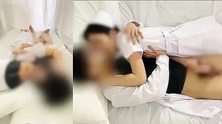 Amateur couple gets naughty with nurse and doctor