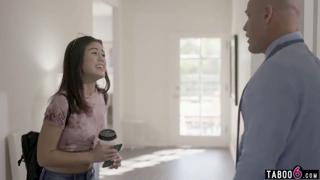 Asian teen stepsister accidents in front of
