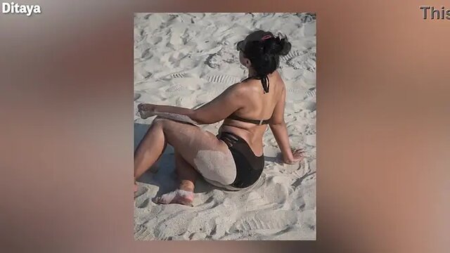 Asian MILF at the Beach