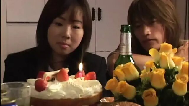 Birthday girl receives rammed after giving head