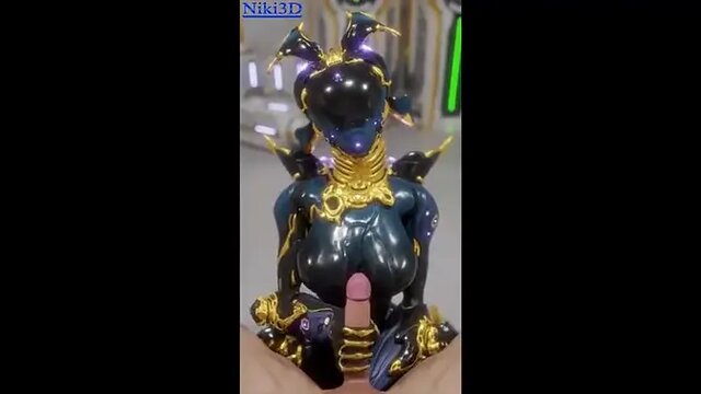 3D Asian slut cartoon sucks and fucks giant cock